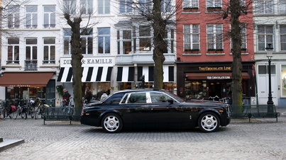 Rolls Royce Phantom noire Bruges 2