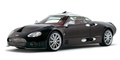 Spyker C8 Double 12 noir 3/4 avant gauche