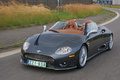 Spyker C8 Spyder anthracite Anvers 3/4 avant gauche travelling