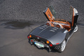 Spyker C8 Spyder anthracite Anvers charbon 3/4 arrière droit vue de haut portes ouvertes