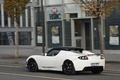 Tesla Roadster Sport blanc 3/4 arrière gauche filé 2