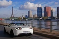 Tesla Roadster Sport blanc 3/4 arrière gauche travelling 10