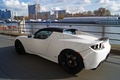 Tesla Roadster Sport blanc 3/4 arrière gauche travelling 6