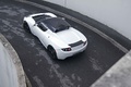 Tesla Roadster Sport blanc 3/4 arrière gauche vue de haut 2