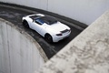 Tesla Roadster Sport blanc 3/4 arrière gauche vue de haut 3