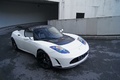 Tesla Roadster Sport blanc 3/4 avant droit 2C