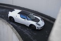 Tesla Roadster Sport blanc 3/4 avant droit vue de haut 2