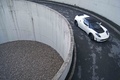 Tesla Roadster Sport blanc 3/4 avant droit vue de haut