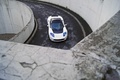 Tesla Roadster Sport blanc face avant vue de haut