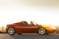 Tesla Roadster Sport rouge profil