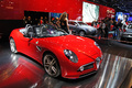 Mondial de l'Automobile Paris 2010 - Alfa Rome 8C Spider rouge 3/4 avant droit