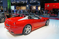 Mondial de l'Automobile Paris 2010 - Ferrari 599 SA Aperta rouge 3/4 arrière droit