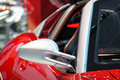 Mondial de l'Automobile Paris 2010 - Ferrari 599 SA Aperta rouge rétroviseur
