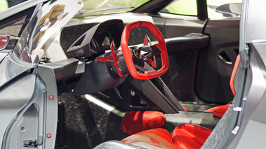 Mondial de l'Automobile Paris 2010 - Lamborghini Sesto Elemento carbone intérieur