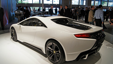 Mondial de l'Automobile Paris 2010 - Lotus Espirt blanc 3/4 arrière gauche