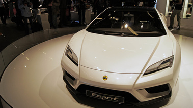 Mondial de l'Automobile Paris 2010 - Lotus Esprit blanc face avant