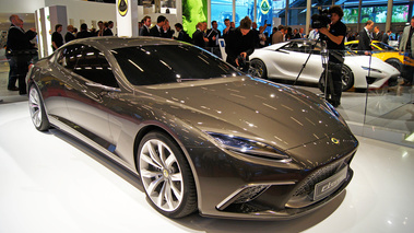 Mondial de l'Automobile Paris 2010 - Lotus Eterne anthracite 3/4 avant droit