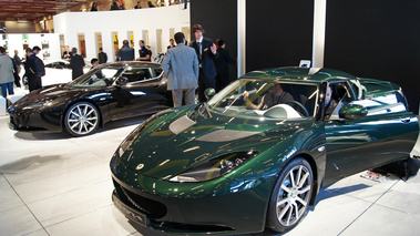 Mondial de l'Automobile Paris 2010 - Lotus Evora IPS vert 3/4 avant gauche