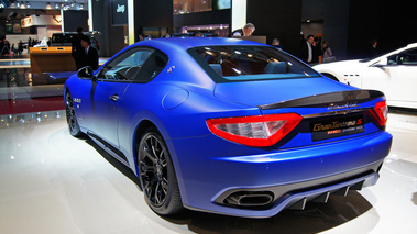 Mondial de l'Automobile Paris 2010 - Maserati GranTurismo S MC SportLine bleu mate 3/4 arrière gauche