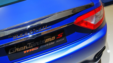 Mondial de l'Automobile Paris 2010 - Maserati GranTurismo S MC SportLine bleu mate bequet carbone