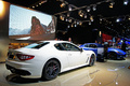 Mondial de l'Automobile Paris 2010 - Maserati GranTurismo S MC Stradale blanc 3/4 arrière droit