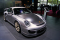 Mondial de l'Automobile Paris 2010 - Porsche 997 GT2 RS gris 3/4 avant droit