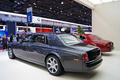 Mondial de l'Automobile Paris 2010 - Rolls Royce Phantom LWB anthracite 3/4 arrière gauche