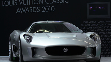 Jaguar C-X75 gris 3/4 avant droit