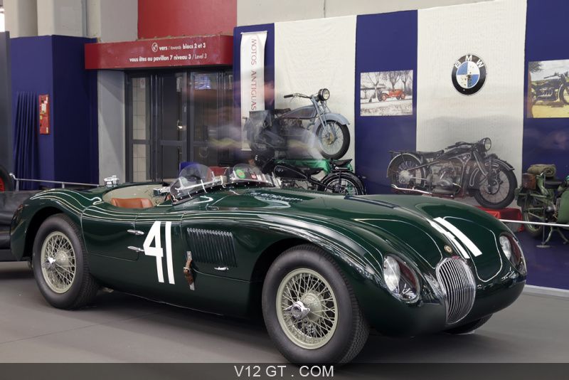 Jaguar Type C Vert 3 4 Avant Droit Retromobile 2011