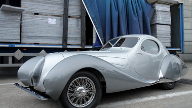 Talbot-Lago T 150 SS gris/anthracite 3/4 avant gauche