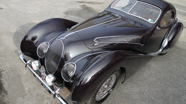 Talbot-Lago T 150 SS marron 3/4 avant gauche penché