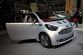 Salon de Genève 2010 - Aston Martin Cygnet gris porte ouverte