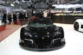 Salon de Genève 2010 - Gumpert Apollo noir face avant portes ouvertes