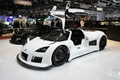 Salon de Genève 2010 - Gumpert Apollo Sport blanc 3/4 avant gauche portes ouvertes