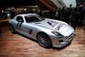 Salon de Genève 2010 - Mercedes SLS AMG gris Safety Car 3/4 avant droit