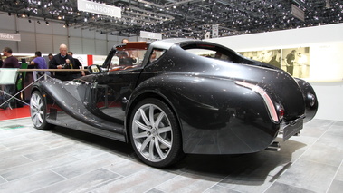 Salon de Genève 2010 - Morgan Aero Supersports anthracite 3/4 arrière gauche