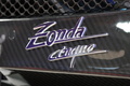 Salon de Genève 2010 - Pagani Zonda Cinque Roadster blanc logo Zonda Cinque