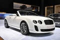 Bentley Continental SuperSports Convertible blanc 3/4 avant droit