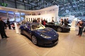 Lotus Evora IPS bleu 3/4 avant droit 