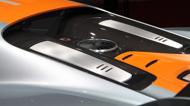 Porsche 918 RSR gris/orange capot moteur