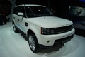 Range Rover E blanc 3/4 avant droit