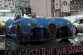 Wiesmann Spyder bleu 3/4 avant droit