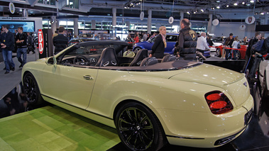 Top Marques Monaco 2010 - Bentley Continental GTC Supersport jaune 3/4 arrière gauche