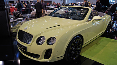 Top Marques Monaco 2010 - Bentley Continental GTC Supersport jaune 3/4 avant gauche