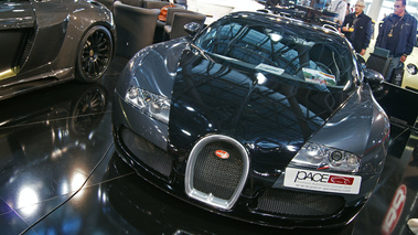 Top Marques Monaco 2010 - Bugatti Veyron anthracite/noir face avant penché