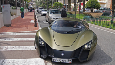 Top Marques Monaco 2010 - Marussia B2 vert face avant test drive