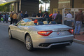 Top Marques Monaco 2010 - Maserati GranCabrio gris 3/4 arrière gauche test drive