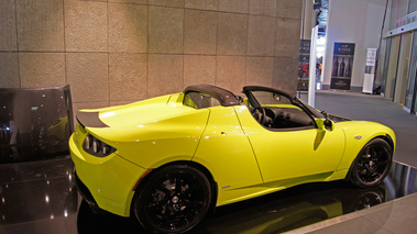 Top Marques Monaco 2010 - Tesla Roadster Sport jaune 3/4 arrière droit 2