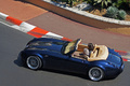 Top Marques Monaco 2010 - Wiesmann MF4 Roadster bleu profil vue de haut test drive