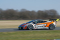 Lamborghini Gallardo GT3 gris/orange 3/4 avant gauche filé